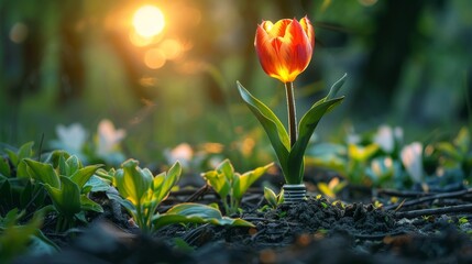 Environmental Protection, Renewable and Sustainable Energy Concept, Green Energy.