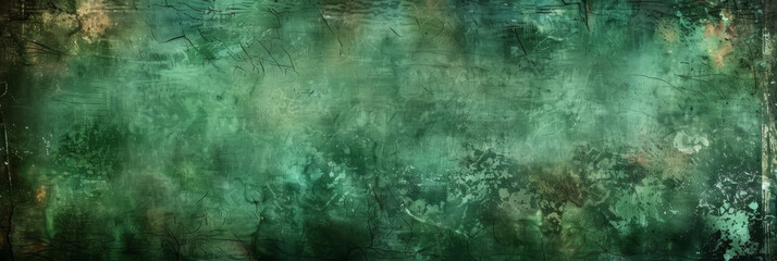 old green wall textures  background, vintage green wall, banner, green  distressed textured old wall