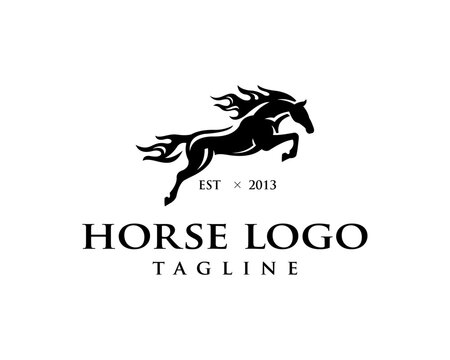 Running horse Logo design inspiration 