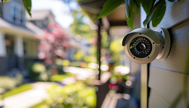 close up of home security camera device