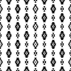 Seamless Native pattern american tribal indian ornament pattern geometric ethnic textile texture tribal aztec pattern navajo mexican fabric seamless Vector decoration fashion - obrazy, fototapety, plakaty
