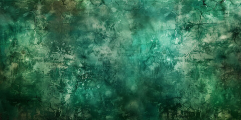 old green grunge wall textures background, vintage green wall, banner, green distressed textured old wall - obrazy, fototapety, plakaty