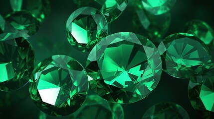 emerald gem abstract background