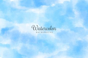 Sky blue watercolor background