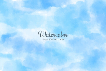 Fototapeta premium Sky blue watercolor background