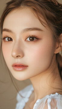 Beautiful asian womens faces faces for makeup face cosmetics advertising hi res