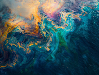 油による海洋汚染 - obrazy, fototapety, plakaty