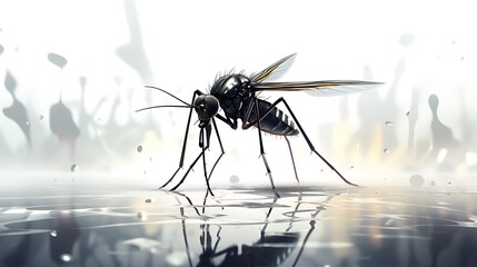 Mosquito the most dangerous insect make dangue fever cause problem to die people around the world 