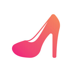 Glyph Gradient Heels vetor icon