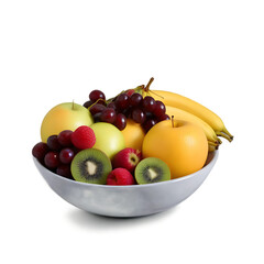 Naklejka na ściany i meble A bowl of fresh fruit on a kitchen counter