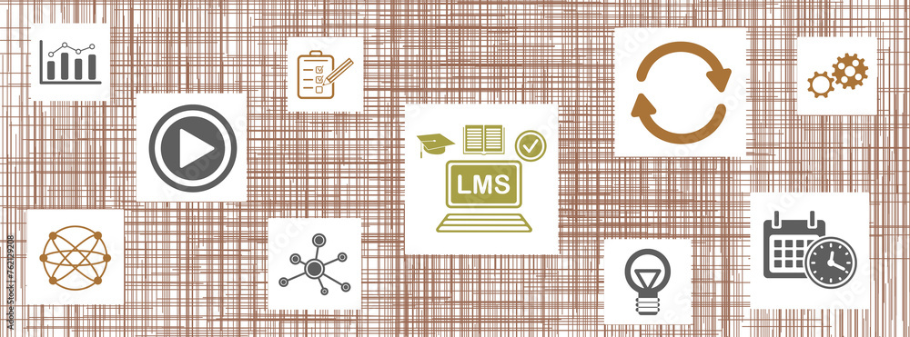 Canvas Prints Concept of lms