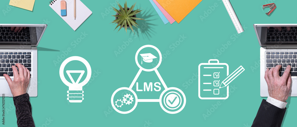 Canvas Prints concept of lms