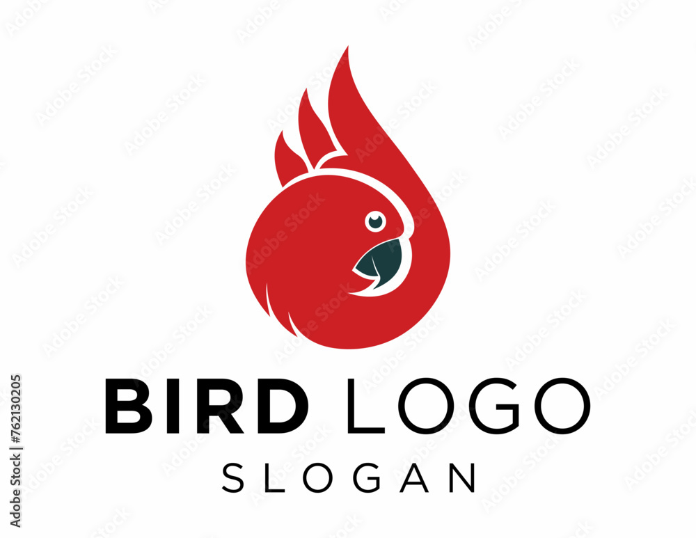 Poster logo design about bird on a white background. made using the coreldraw application.