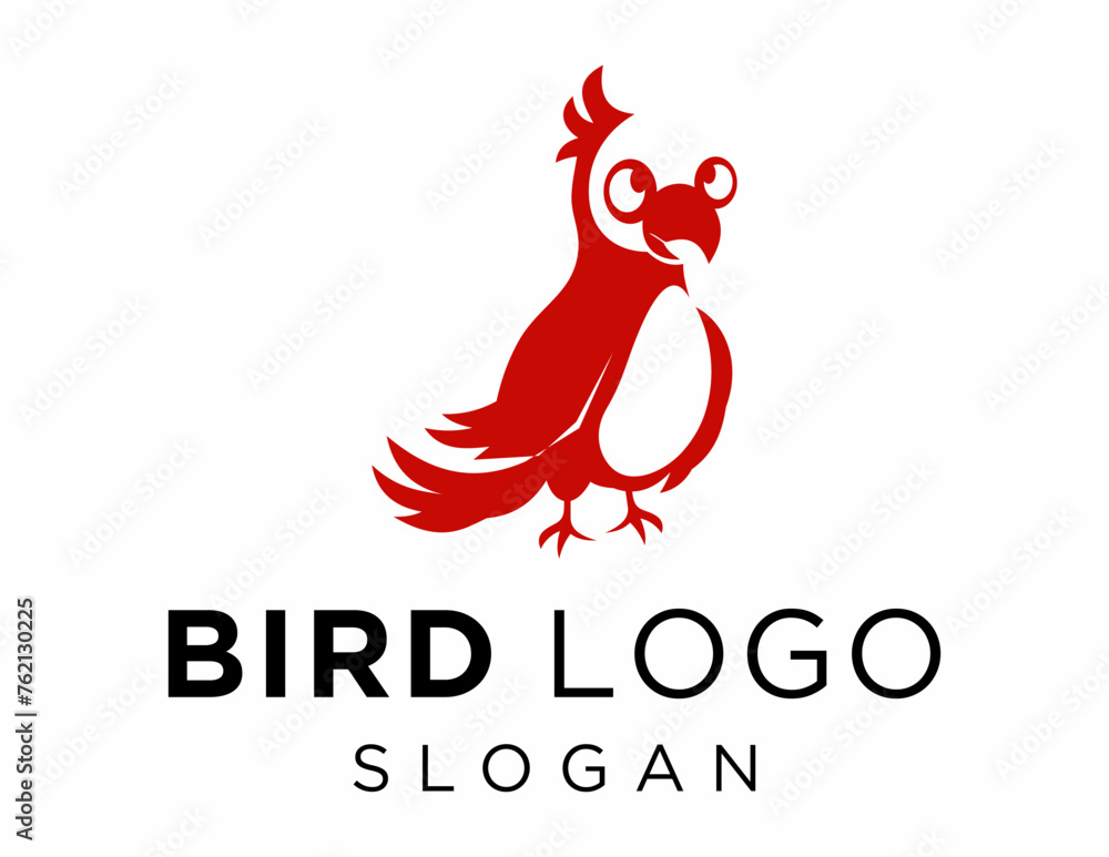 Poster logo design about bird on a white background. made using the coreldraw application.