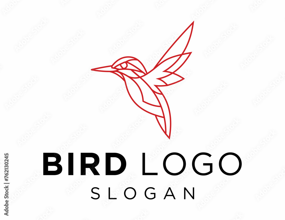 Poster logo design about bird on a white background. made using the coreldraw application.