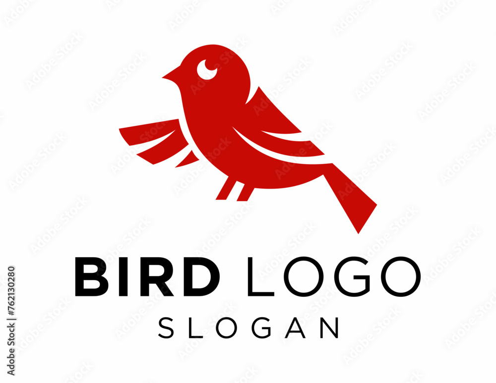 Poster logo design about bird on a white background. made using the coreldraw application.