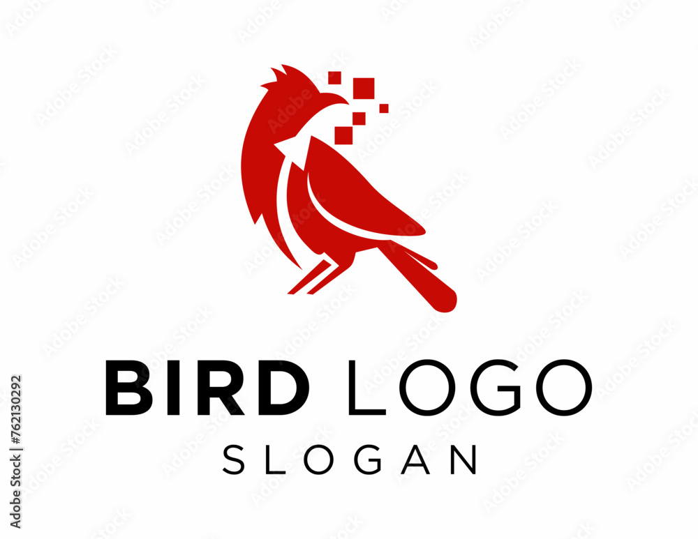 Poster logo design about bird on a white background. made using the coreldraw application.