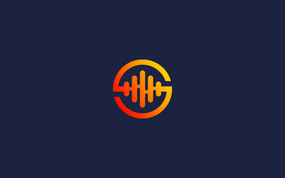 letter s with sound wave logo icon design vector design template inspiration