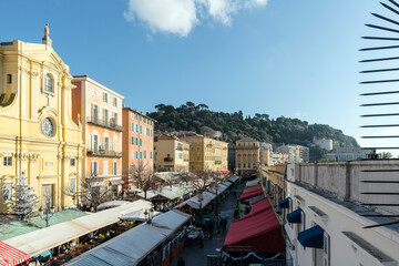 View of the Old Town, Nice, France