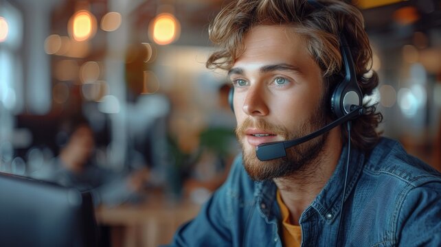 The support operator communicates with the client in a friendly office atmosphere, where comfortable conditions for communication have been created; High quality customer service