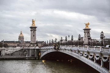 Foto op Plexiglas Pont Alexandre III Pont Alexandre III, Paris, France