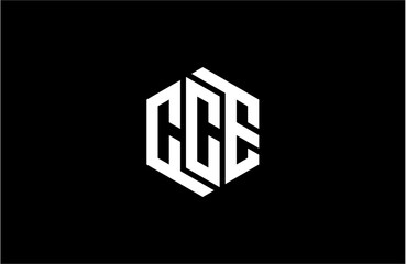 CCE creative letter logo design vector icon illustration