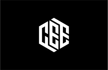 CEE creative letter logo design vector icon illustration