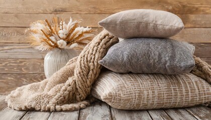 Generated image of cozy pillows