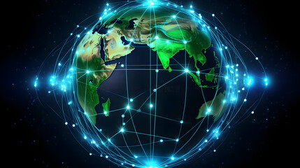 Fototapeta na wymiar global connectivity, background