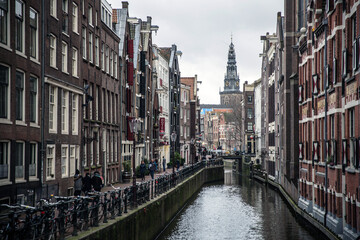 City Canel and Houses, Amsterdam, The Netherlands