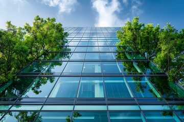 Sustainable architecture and design principles demonstrated in contemporary office building. Concept Office Building, Sustainable Architecture, Design Principles, Contemporary, Sustainable Design