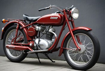 Obraz na płótnie Canvas Old Japanese motorcycle 3d isolated