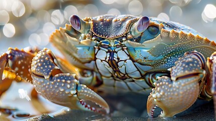 crab sandy close-up