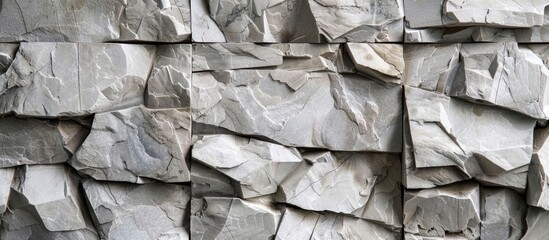 Stone wall made of marble.