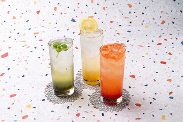 Cafe, coffee, macaron, ade, cheese, ham, panini, sweet potato, croque monsieur, grapefruit, dalgona, latte, fresh fruit, smoothie, shake, corn cheese, hot dog, croiffle, croissant, waffle