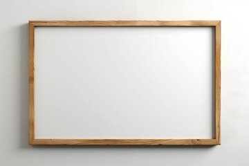 Fototapeta premium wood oak frame on white background
