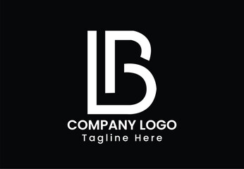 letter b logo, letter bp logo, letter jp logo, logomark - obrazy, fototapety, plakaty