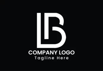 Fotobehang letter b logo, letter bp logo, letter jp logo, logomark © Zain