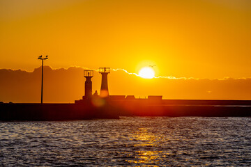 sunrise over Kalk Bay harbour