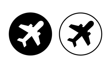 Plane icon set. Airplane icon vector. Flight transport symbol. Travel illustration. Holiday symbol