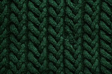 Intricate Green sweater pattern. Color texture. Generate Ai - obrazy, fototapety, plakaty