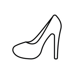 Thin line Heels vetor icon