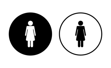 Female icon set. woman icon vector