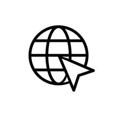 Website vector Icon. www illustration sign. Site symbol. Internet logo.