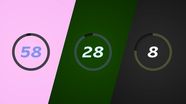 Animated Sports Countdown Timer (60 Seconds)