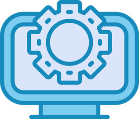 Desktop Computer Vector Icon