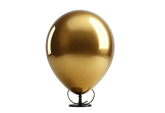 golden and black festival bloons isolated transparent png ai generated