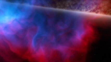 nebula gas cloud in deep outer space
