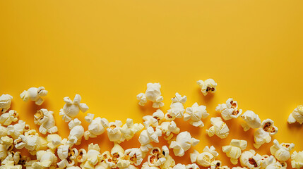 Popcorn, minimalist, simple plain background