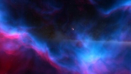 nebula gas cloud in deep outer space
